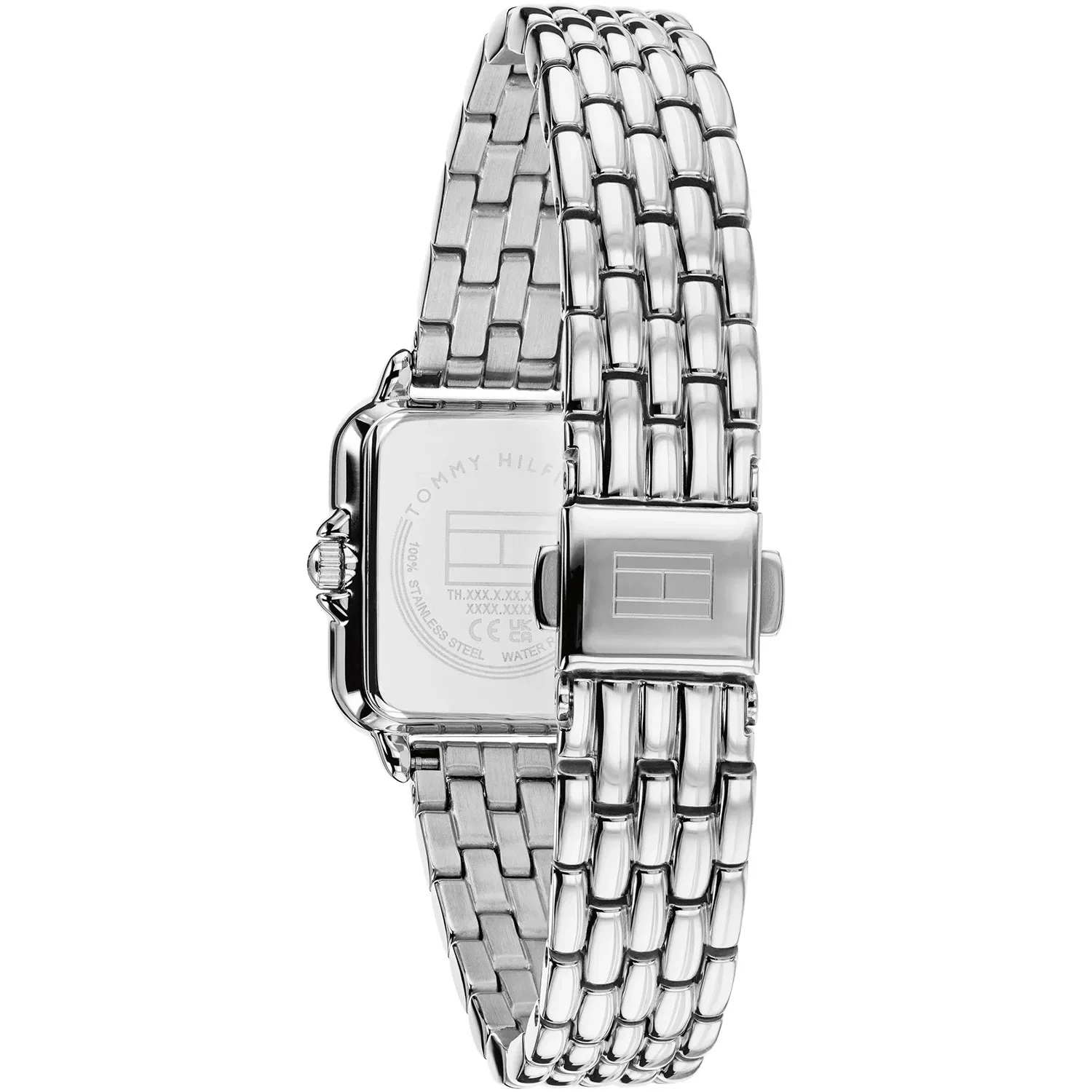 TOMMY HILFIGER Mia Pink Mother of Pearl Dial 22.5 x 24mm Silver Stainless Steel Bracelet 1782914 - 4