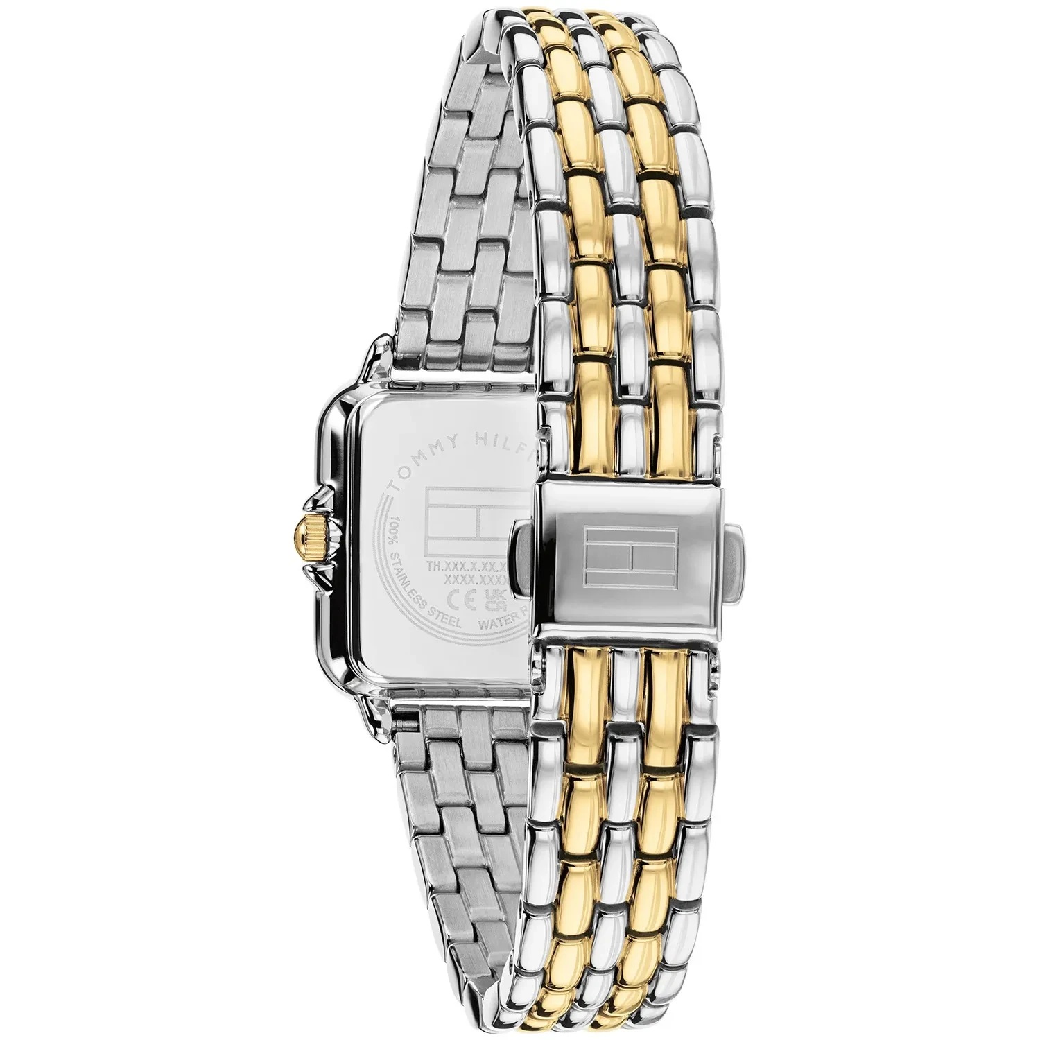 TOMMY HILFIGER Mia Silver Dial 22.5 x 24mm Two-Tone Silver Stainless Steel Bracelet 1782915 - 3