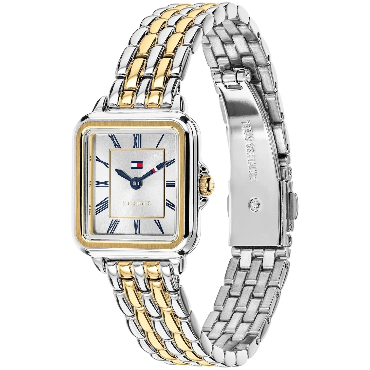 TOMMY HILFIGER Mia Silver Dial 22.5 x 24mm Two-Tone Silver Stainless Steel Bracelet 1782915 - 4