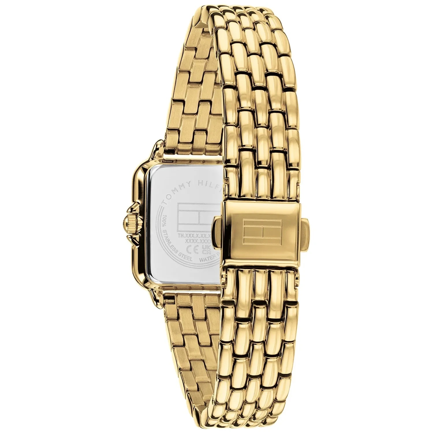 TOMMY HILFIGER Mia Black Dial 22.5 x 24mm Gold Stainless Steel Bracelet 1782916 - 3