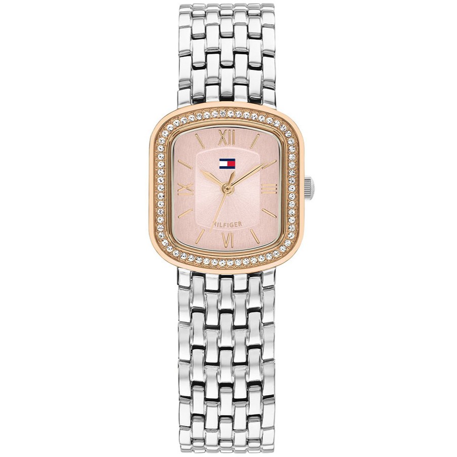 TOMMY HILFIGER Abby White Pearl Dial 22mm Silver Stainless Steel Bracelet 1782925 - 