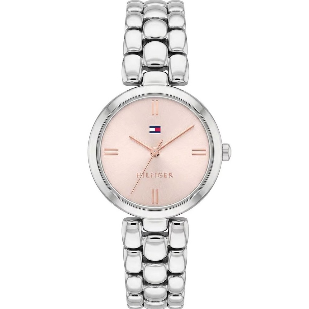 TOMMY HILFIGER Annie Pink Dial 26mm Silver Stainless Steel Bracelet 1782926 - 