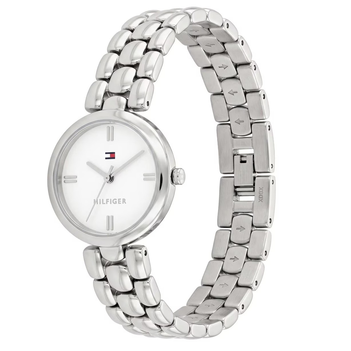 TOMMY HILFIGER Annie White Mother of Pearl Dial 26mm Silver Stainless Steel Bracelet 1782929 - 