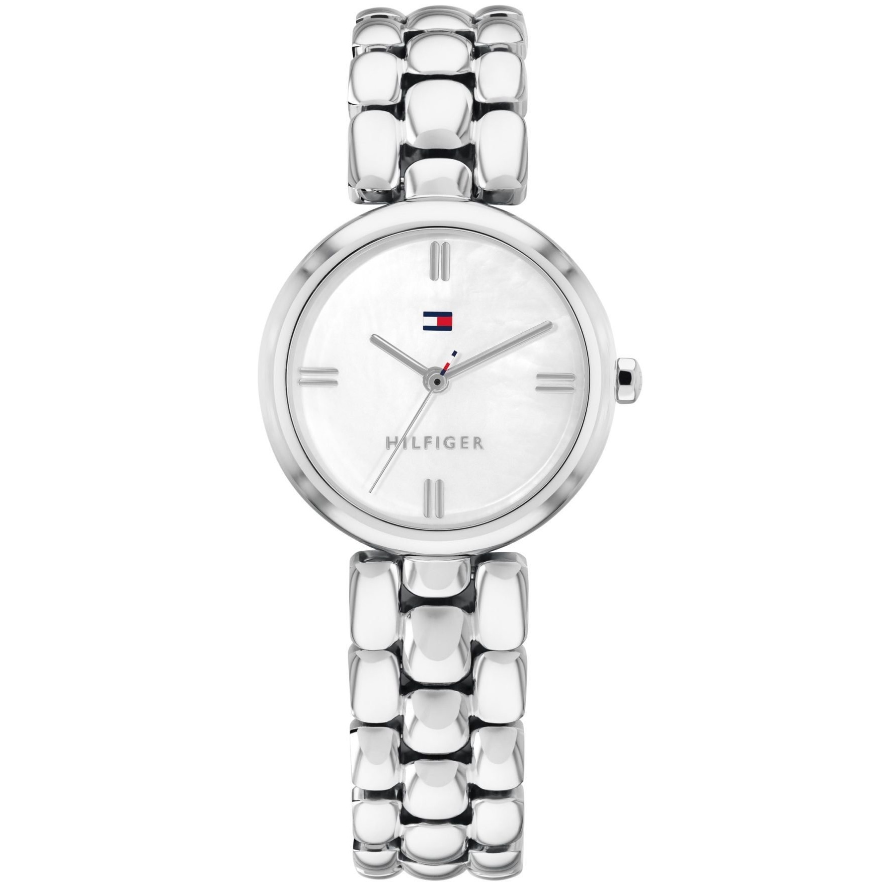 TOMMY HILFIGER Annie White Mother of Pearl Dial 26mm Silver Stainless Steel Bracelet 1782929 - 
