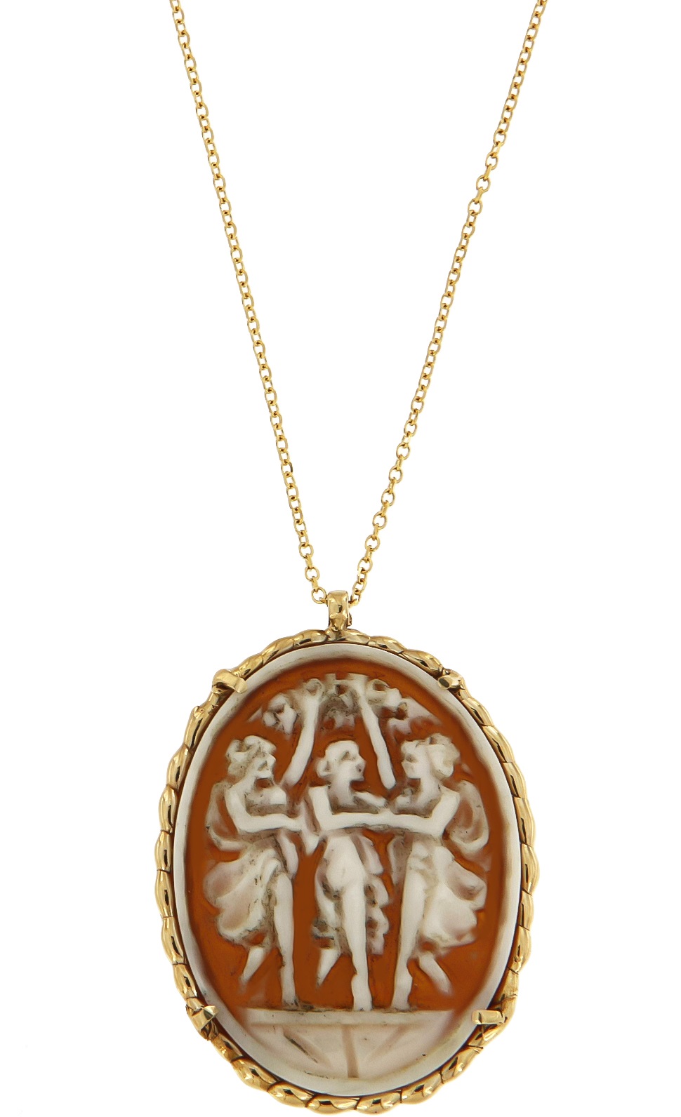 ΚΟΛΙΕ Cameo Χειροποίητο 14Κ Κίτρινο Χρυσό 17900 - 