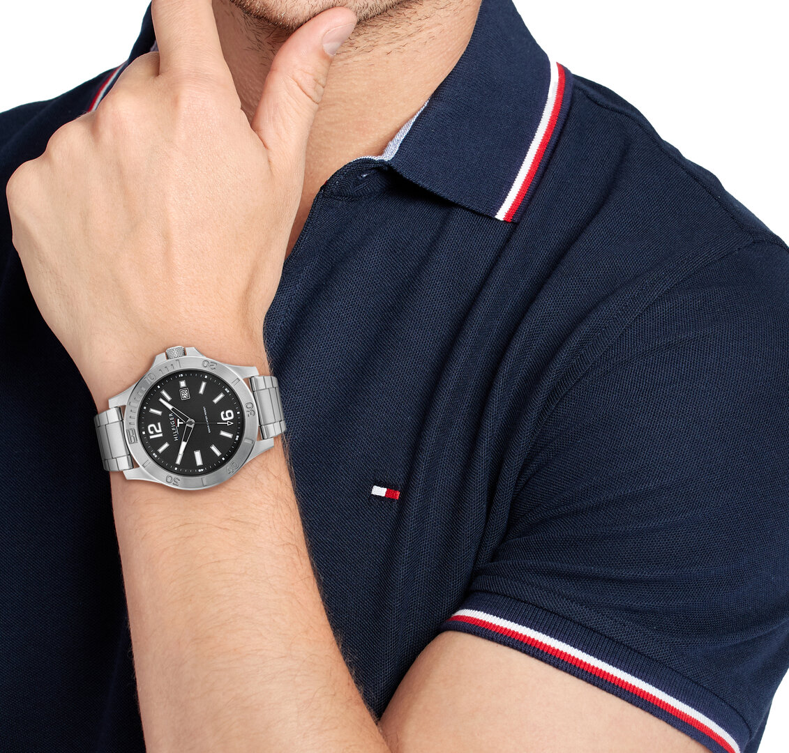 TOMMY HILFIGER Ryan 46mm Silver Stainless Steel Bracelet 1791995 - 4