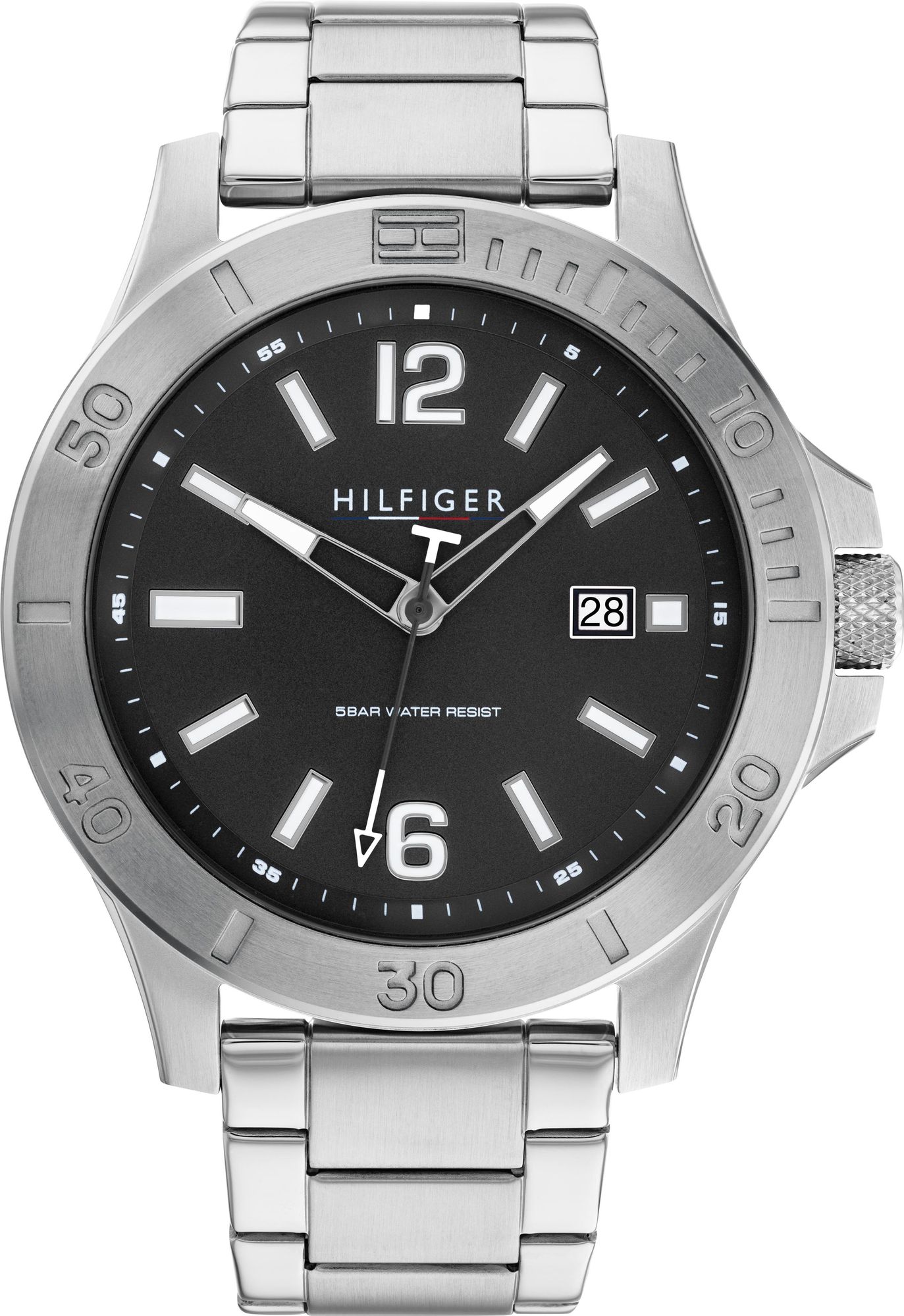 TOMMY HILFIGER Ryan 46mm Silver Stainless Steel Bracelet 1791995 - 