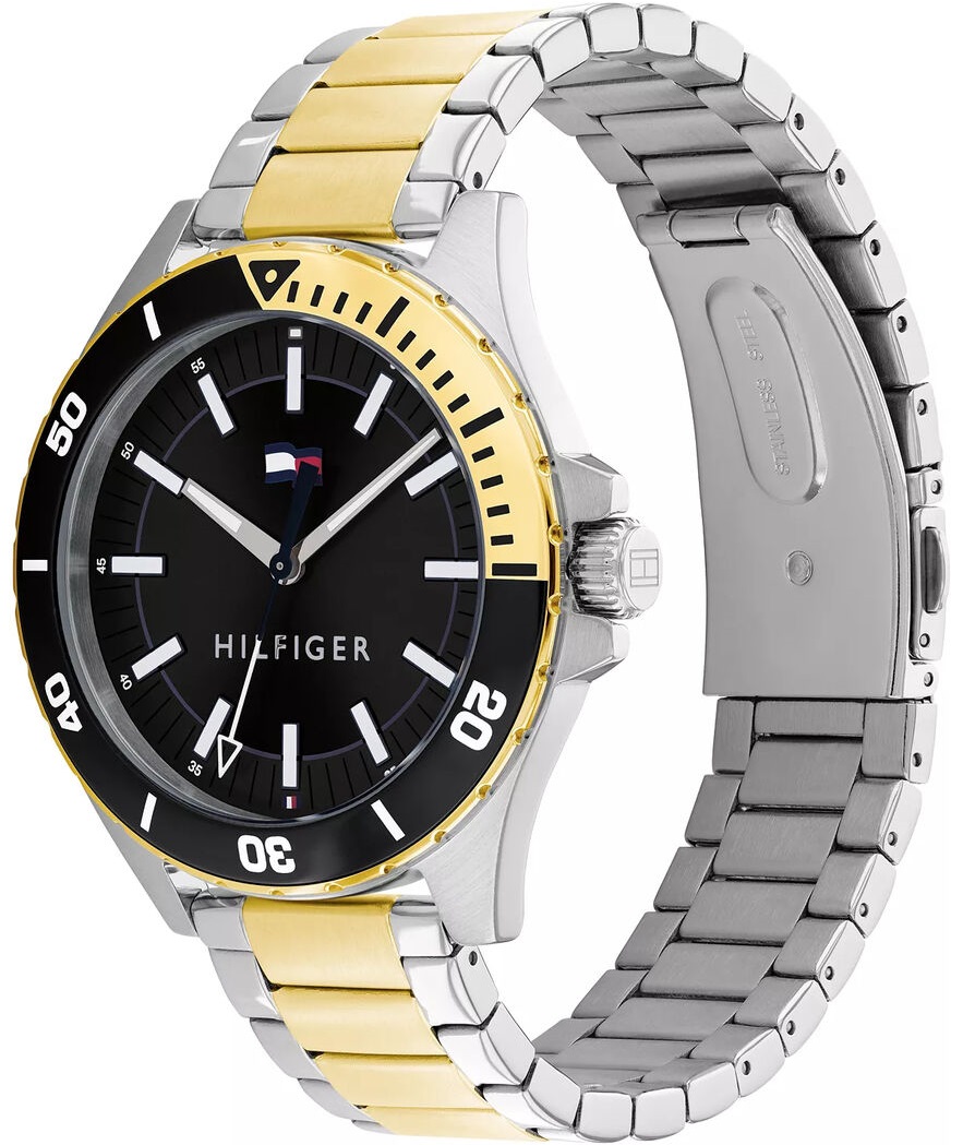 TOMMY HILFIGER Logan 43mm Gold & Silver Stainless Steel Bracelet 1792013 - 