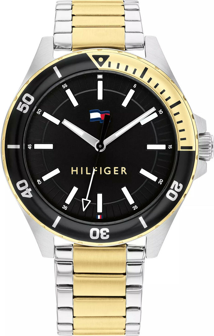 TOMMY HILFIGER Logan 43mm Gold & Silver Stainless Steel Bracelet 1792013 - 