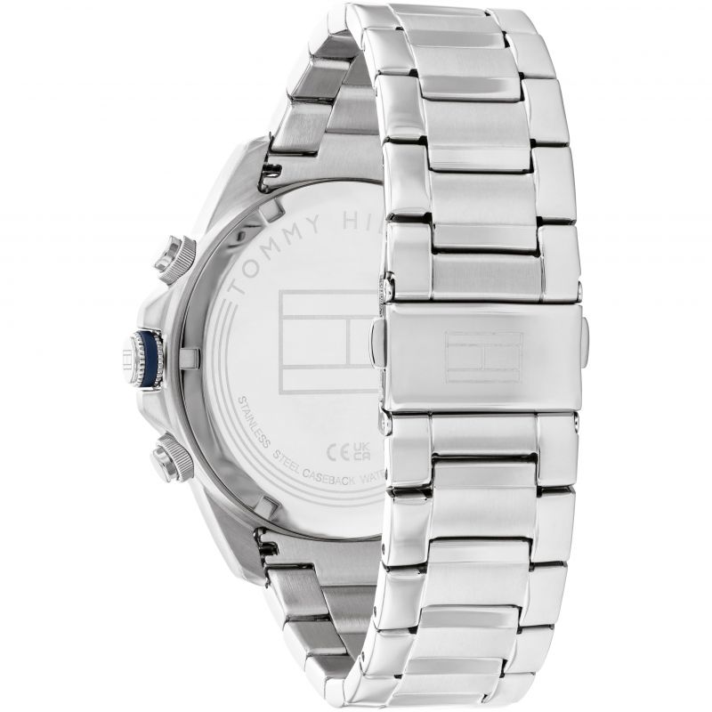 TOMMY HILFIGER Lars Multifunction Blue Dial 46mm Silver Stainless Steel Bracelet 1792059 - 3