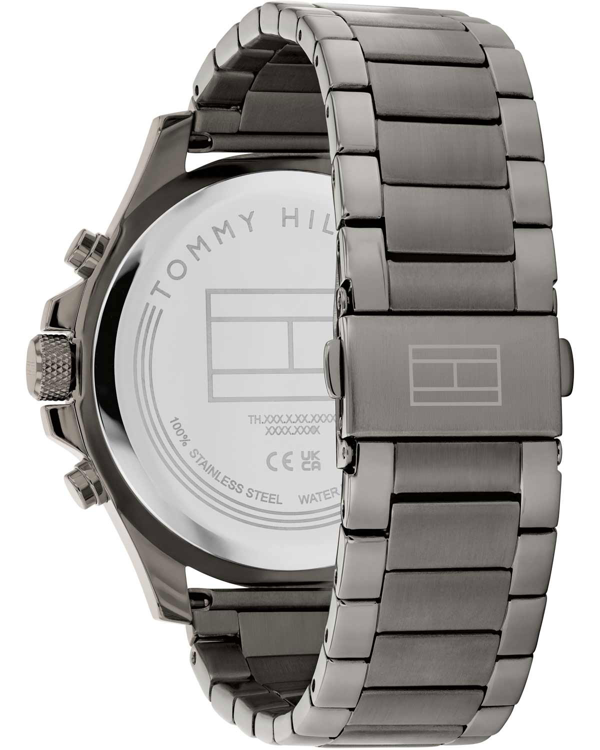 TOMMY HILFIGER Bryan Multifunction Green Dial 46mm Gray Stainless Steel Bracelet 1792115 - 3