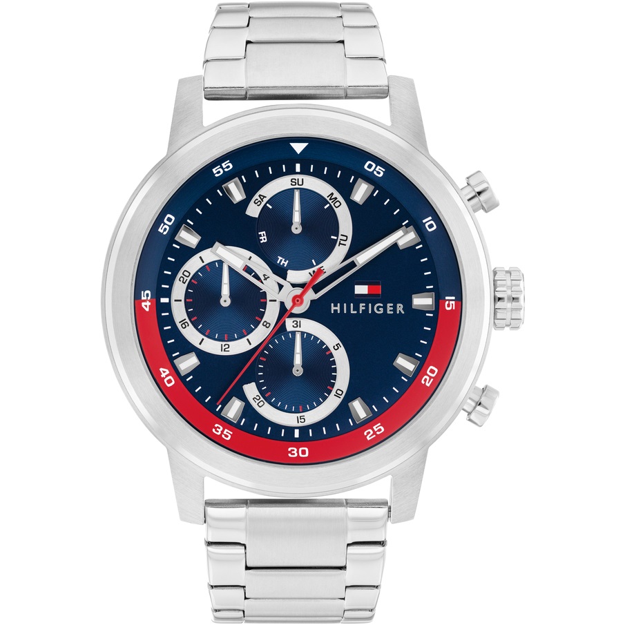TOMMY HILFIGER Rocky Multifunction Blue Dial 46mm Silver Stainless Steel Bracelet 1792179 - 