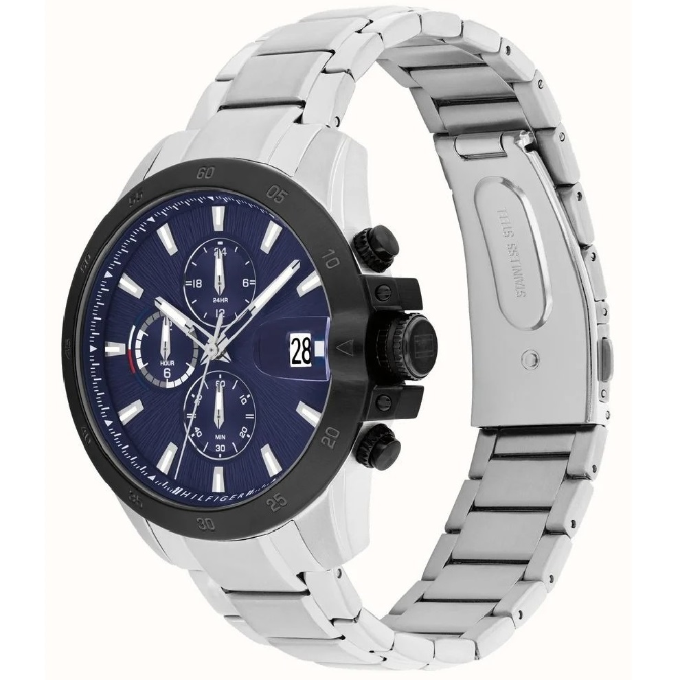 TOMMY HILFIGER Jameson Multifunction Blue Dial 43mm Silver Stainless Steel Bracelet 1792198 - 3