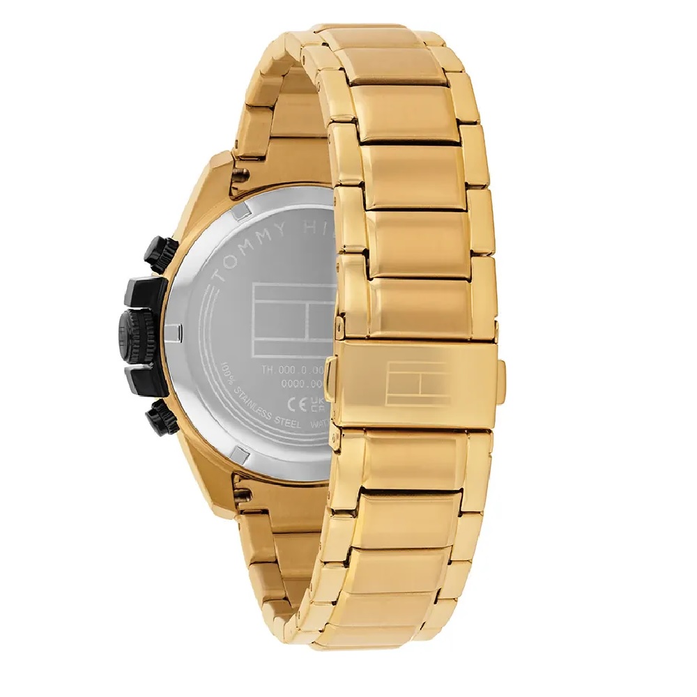 TOMMY HILFIGER Jameson Multifunction Black Dial 43mm Gold-Plated Stainless Steel Bracelet 1792199 - 3
