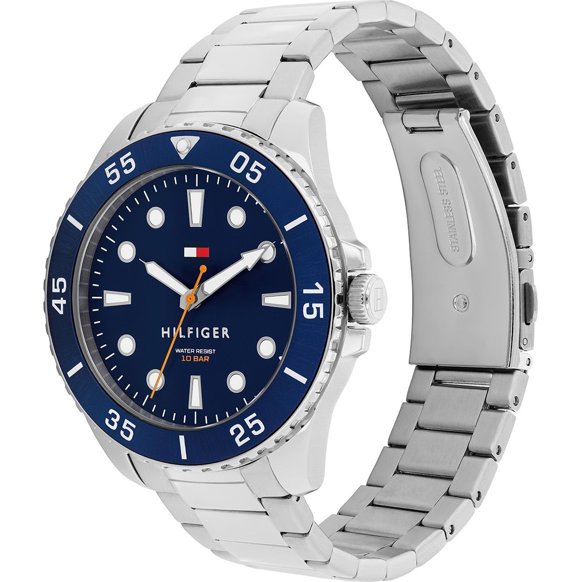 TOMMY HILFIGER Oceanic Blue Dial 42mm Silver Stainless Steel Bracelet 1792202 - 3