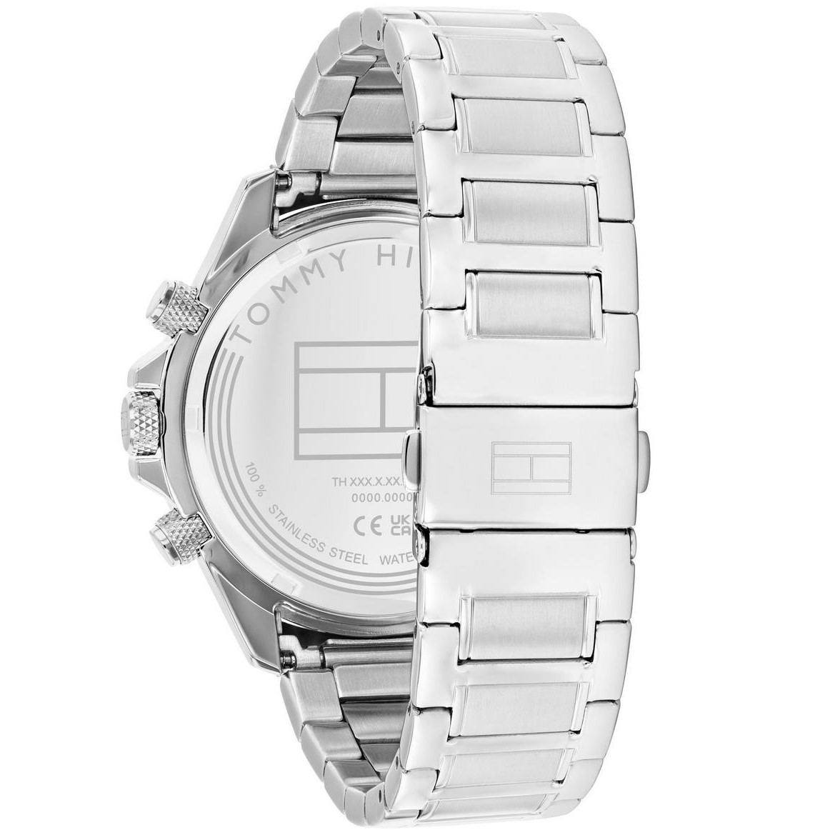 TOMMY HILFIGER Clark Multifunction White Dial 44mm Silver Stainless Steel Bracelet 1792238 - 3
