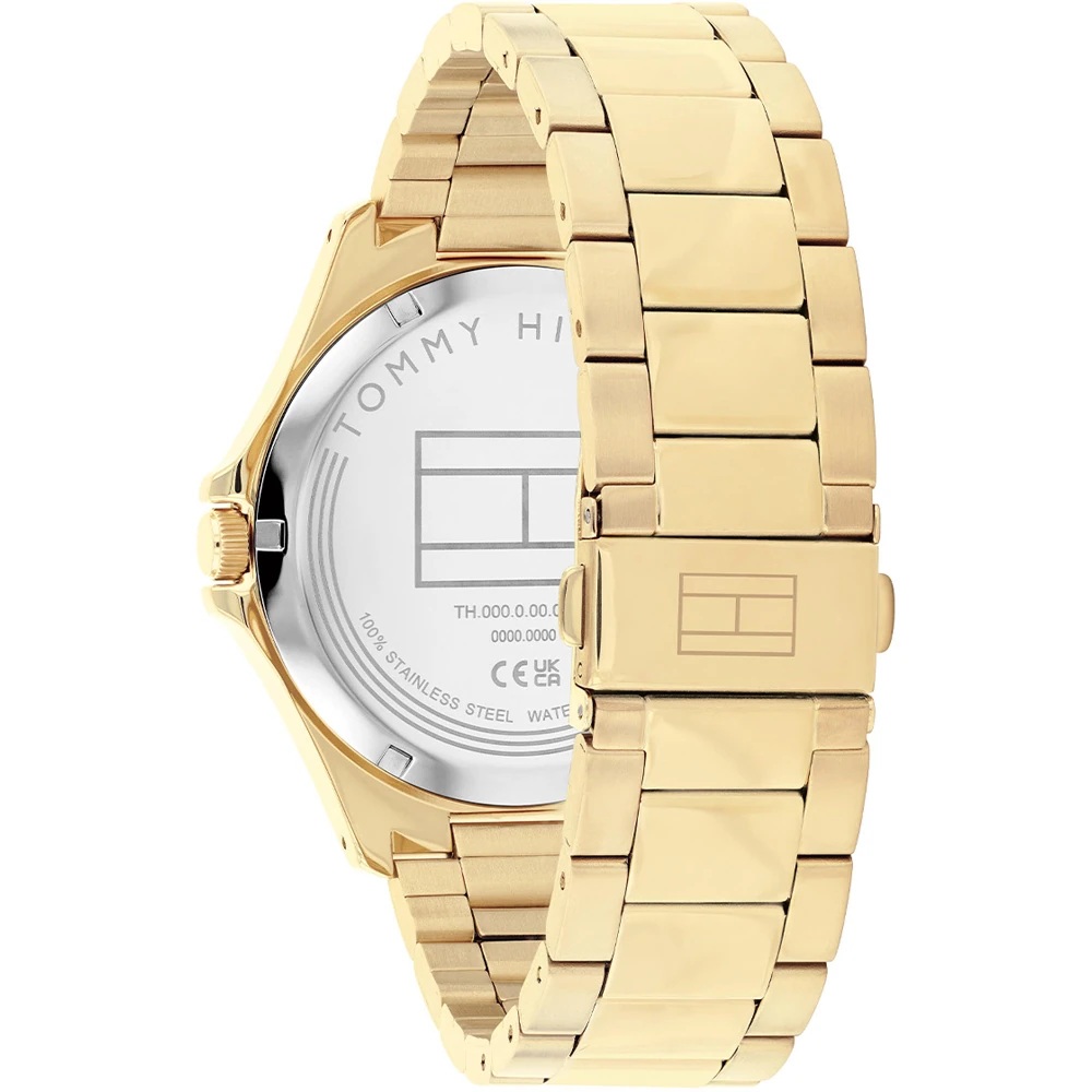 TOMMY HILFIGER Bruce Black Dial 43mm Gold Stainless Steel Bracelet 1792241 - 4