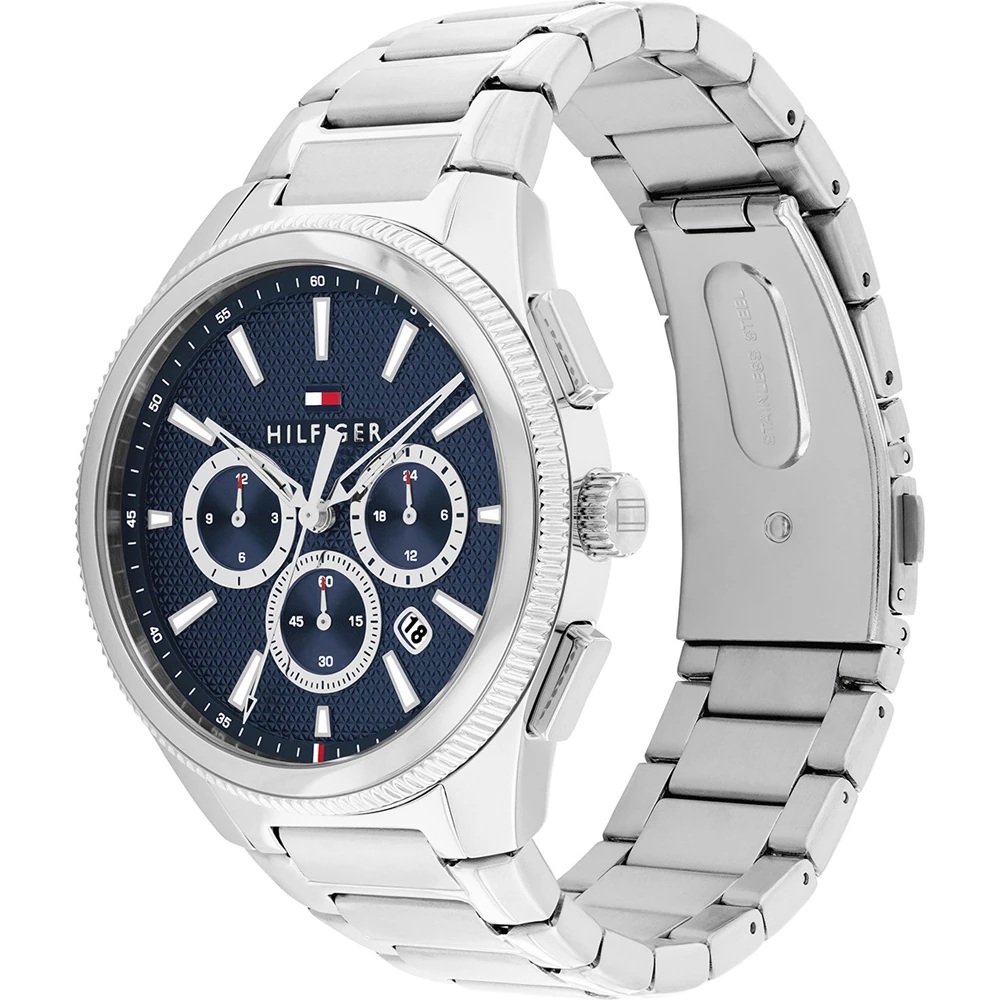 TOMMY HILFIGER Sam Chronograph Blue Dial 43mm Silver Stainless Steel Bracelet 1792253 - 3