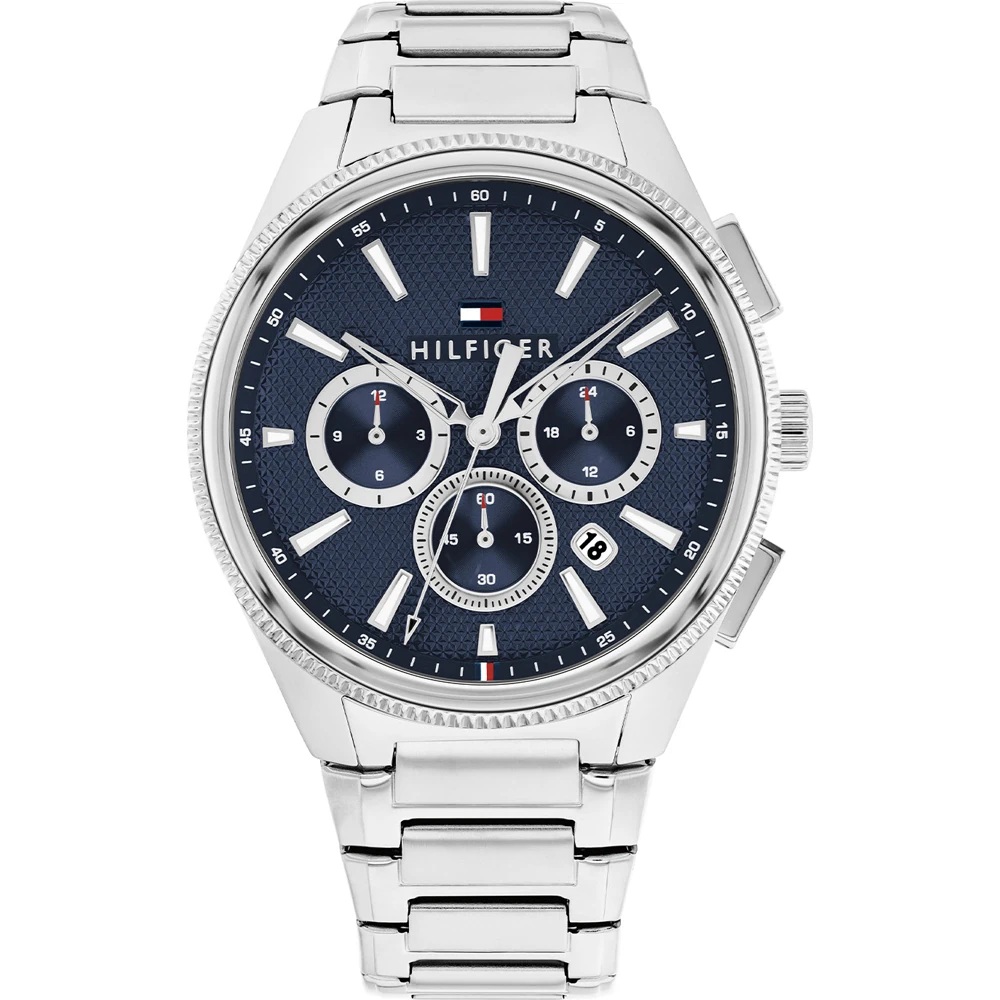 TOMMY HILFIGER Sam Chronograph Blue Dial 43mm Silver Stainless Steel Bracelet 1792253 - 