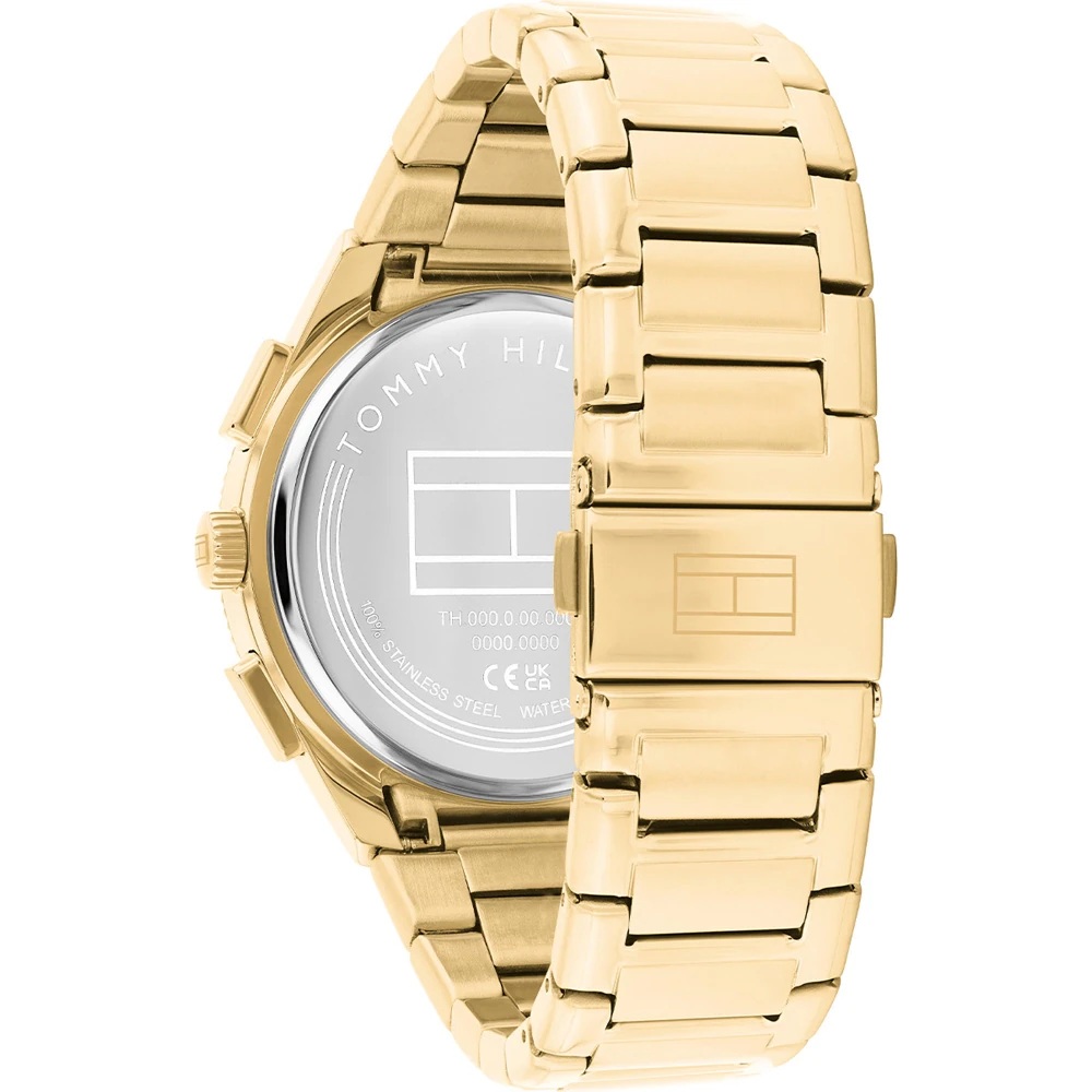 TOMMY HILFIGER Sam Chronograph Black Dial 43mm Gold Stainless Steel Bracelet 1792254 - 4