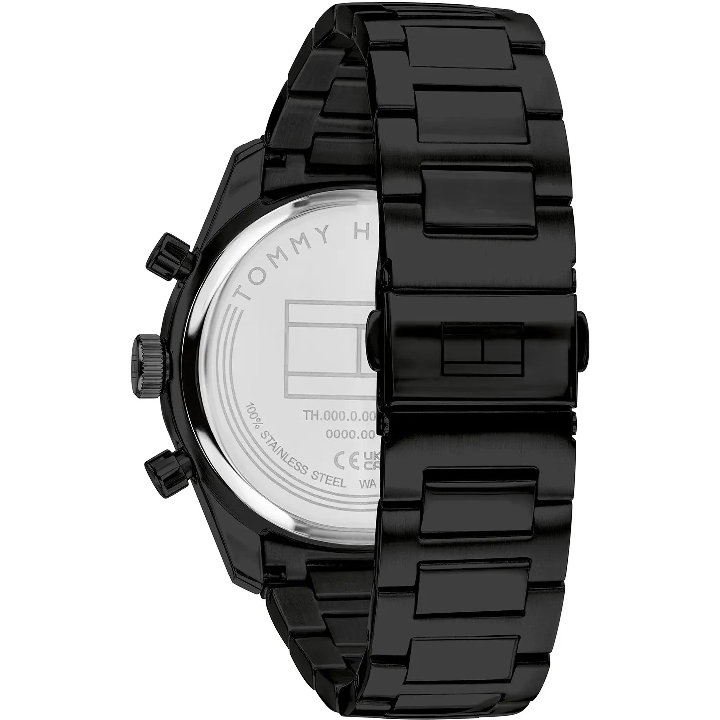 TOMMY HILFIGER Hampton Multifunction Black Dial 42mm Black Stainless Steel Bracelet 1792280 - 3