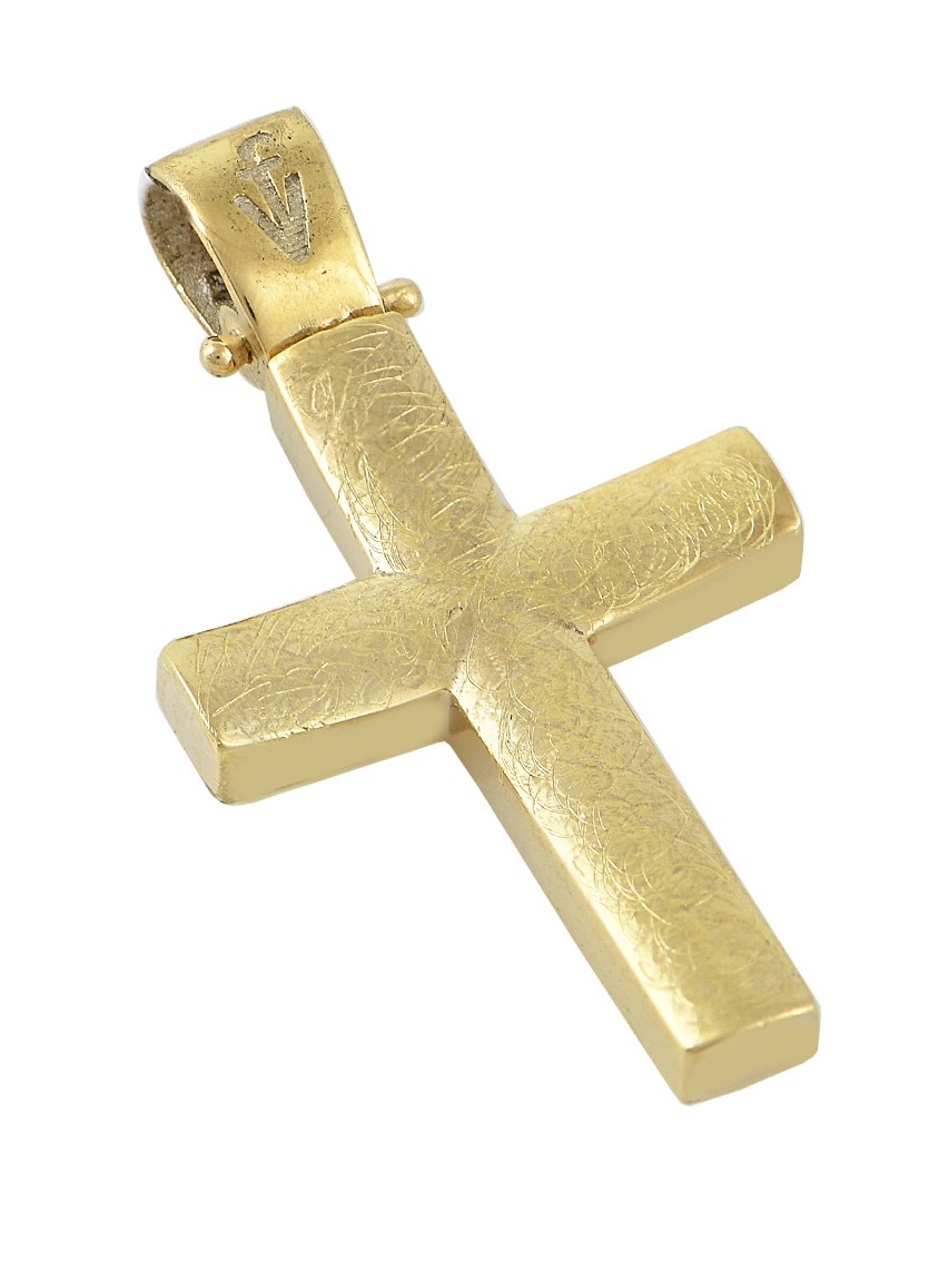 ΣΤΑΥΡΟΣ Ανδρικός FILVA Oro σε 14K Κίτρινο Χρυσό CR0438YC - 