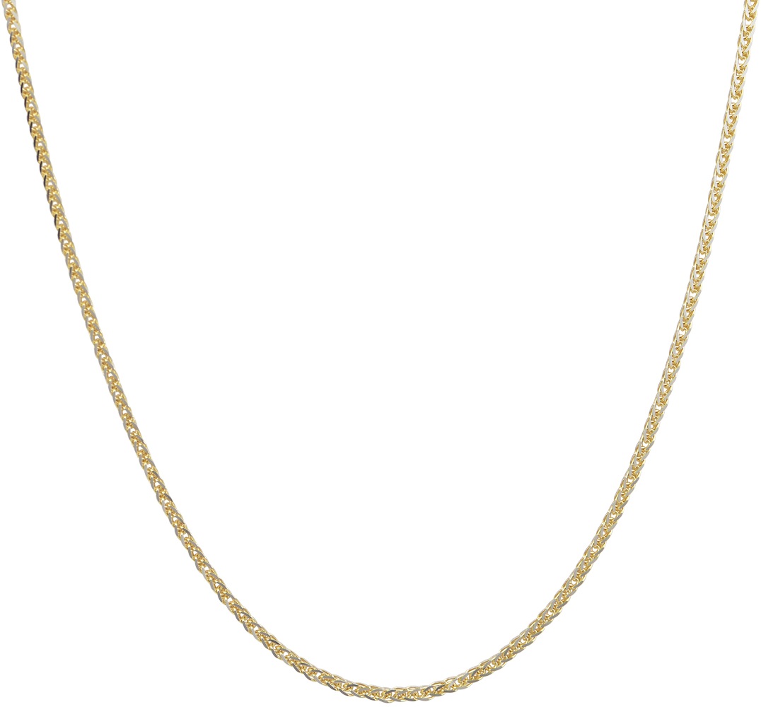 ΑΛΥΣΙΔΑ Σπίγγα Τετράγωνη #3 Κ9 60cm Κίτρινο & Λευκό Χρυσό 18862-K9.60 - 1