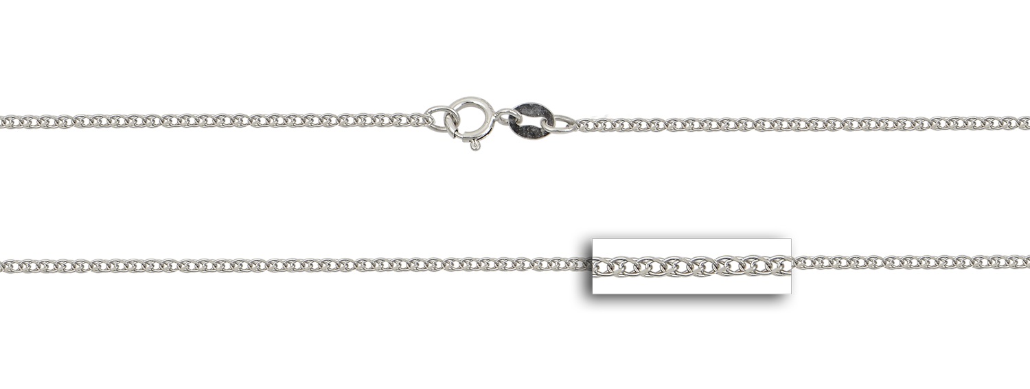 ΑΛΥΣΙΔΑ Σπίγγα Light #2 Κ9 45cm Λευκό Χρυσό 19601-K9.45 - 2