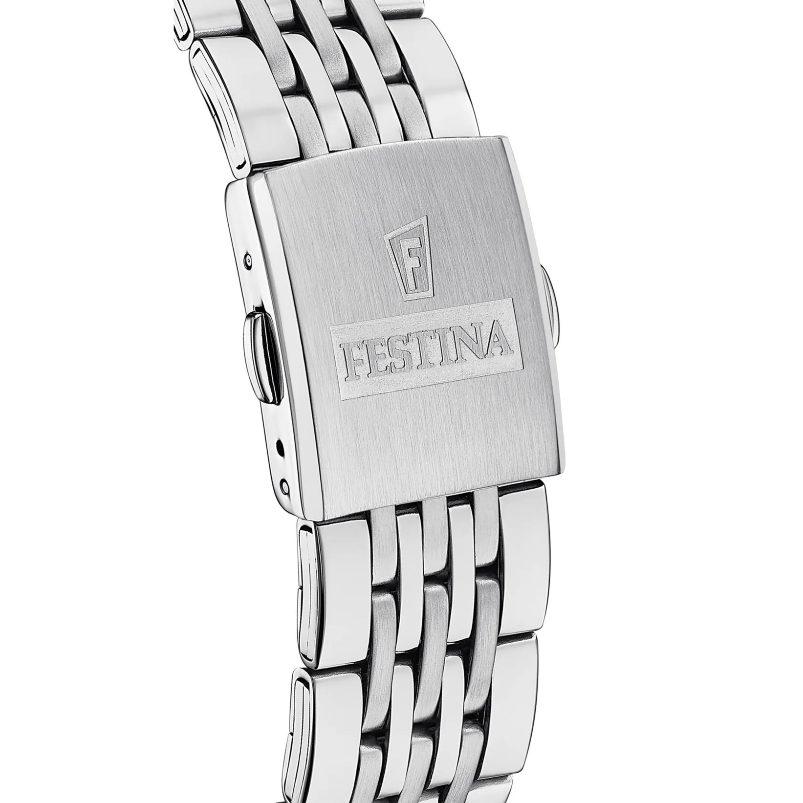 FESTINA Timeless Chronograph Green and Silver Dial 41.5mm Silver Stainless Steel Bracelet F20285/9 - 