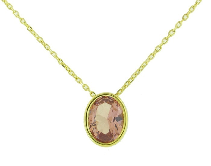 ΚΟΛΙΕ SENZIO Collection Κίτρινο Χρυσό Κ9 με Πέτρες Ζιργκόν 02.906.K9