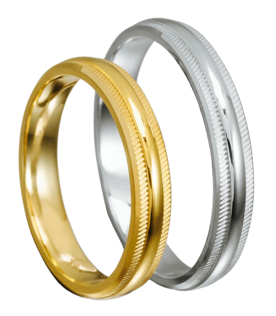 WEDDING RINGS Dinos Karalis White and Yellow Gold 20-23 - Yellow & White Gold