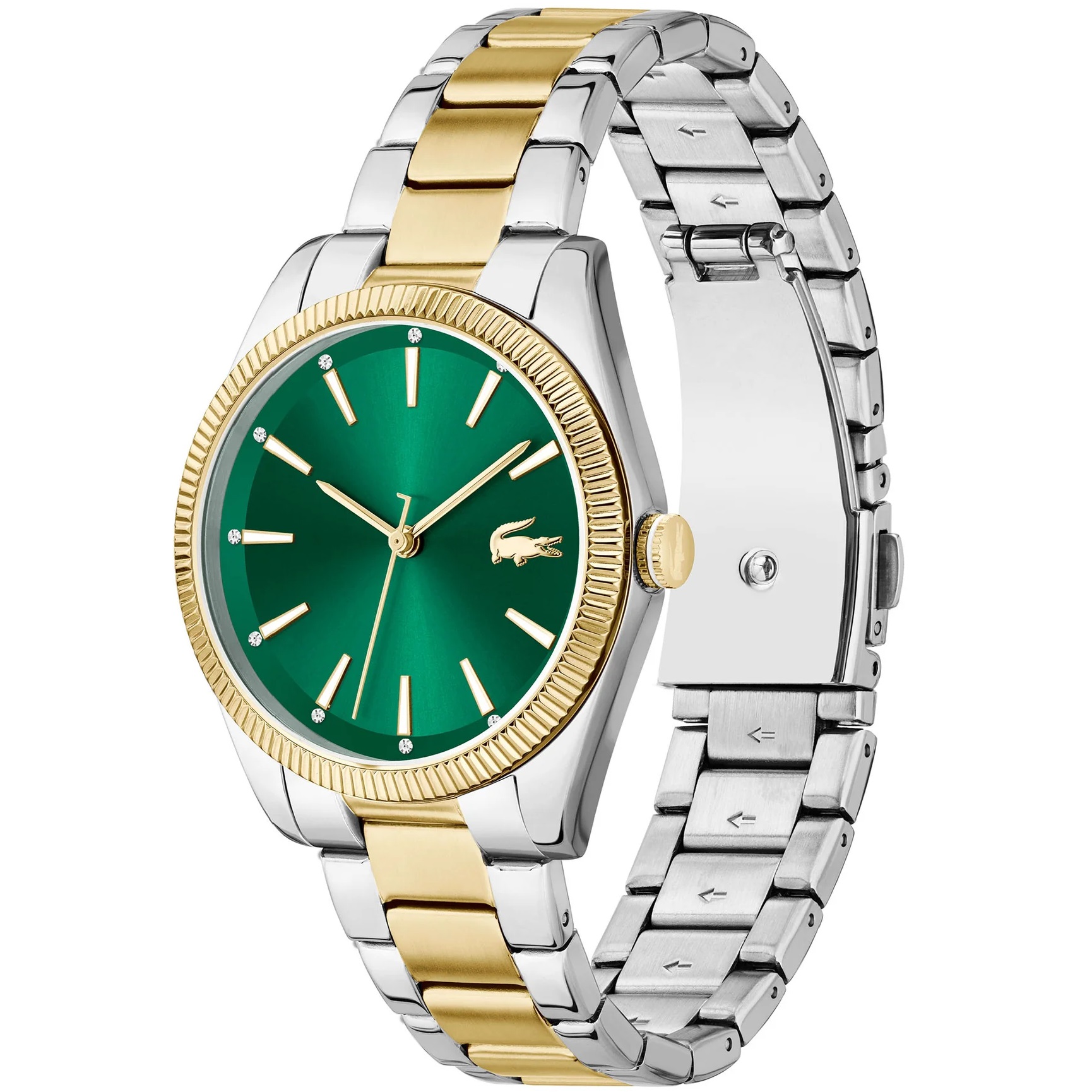 LACOSTE Capucine Green Dial 36mm Duo-Tone Gold and Silver Stainless Steel Bracelet 2001415 - 3
