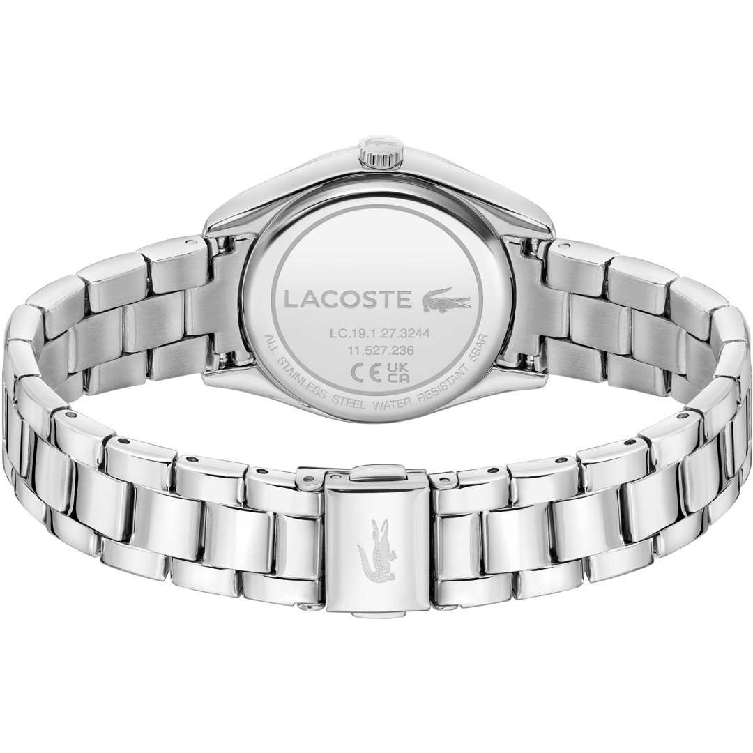 LACOSTE Parisienne Green Dial With Crystals 30mm Silver Stainless Steel Bracelet 2001421 - 4