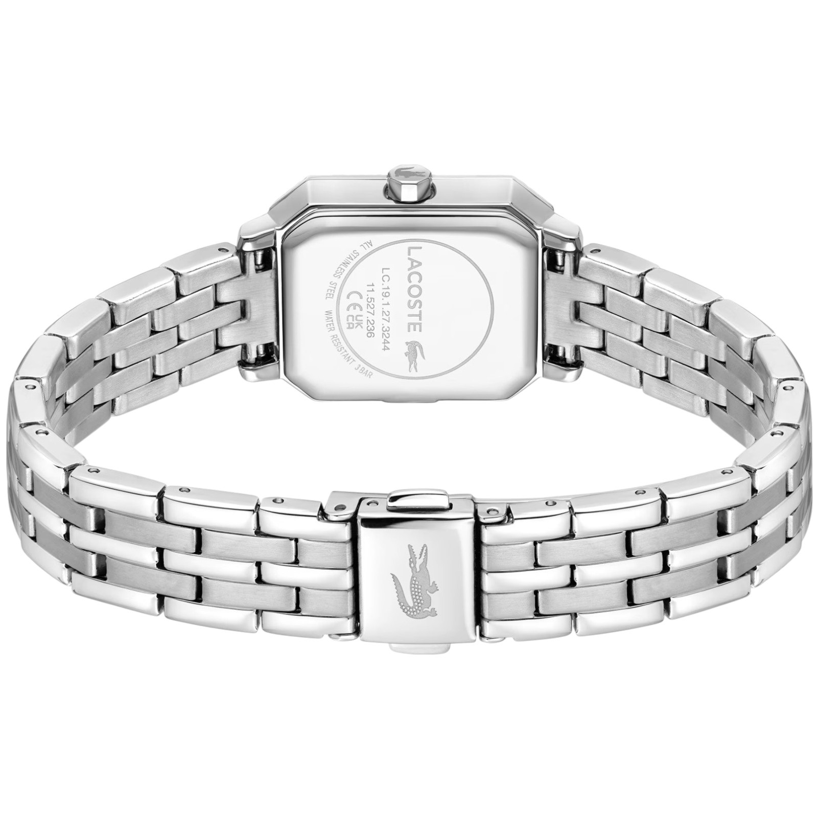 LACOSTE Parisienne Light Blue Dial With Crystals 20.7x28.3mm Silver Stainless Steel Bracelet 2001440 - 3