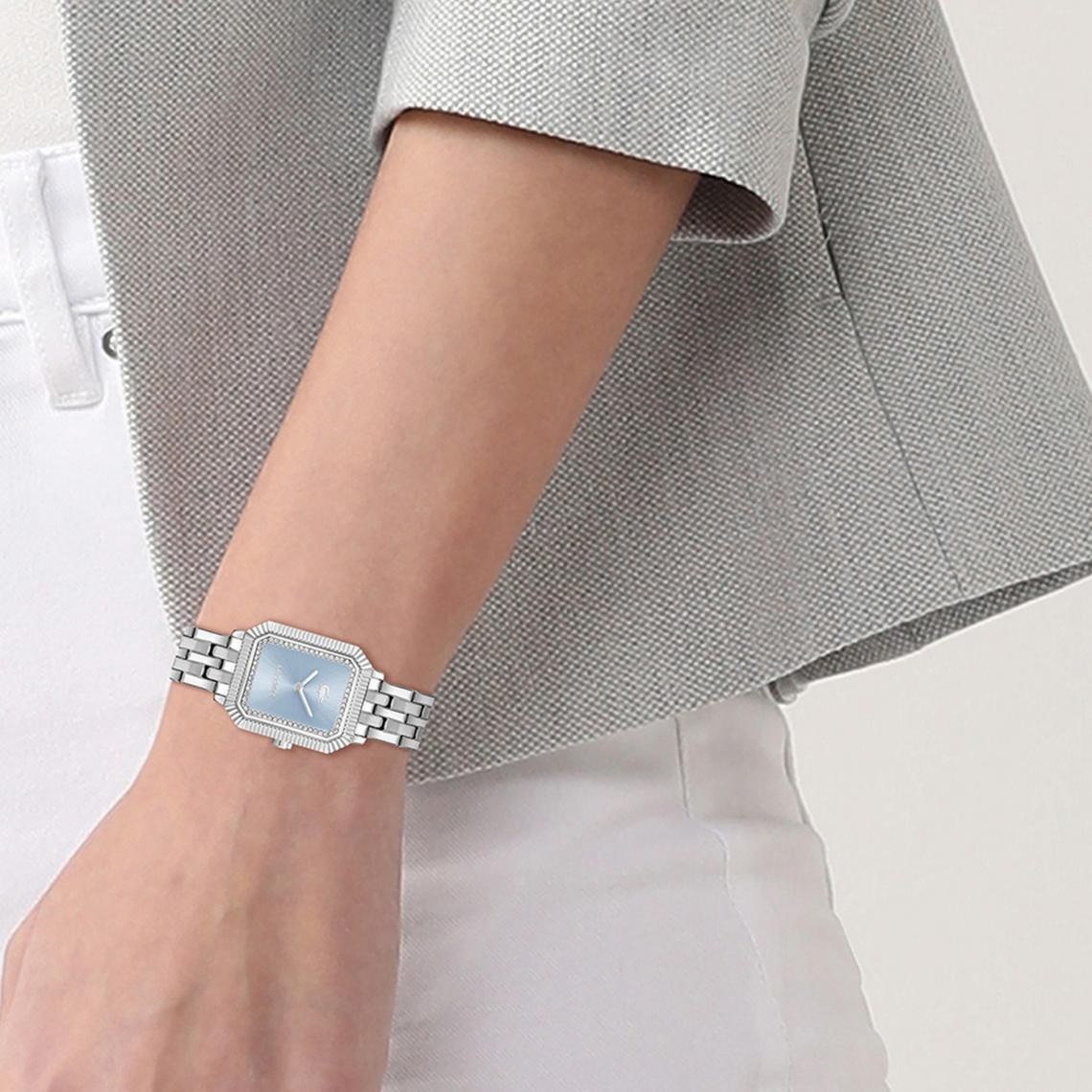 LACOSTE Parisienne Light Blue Dial With Crystals 20.7x28.3mm Silver Stainless Steel Bracelet 2001440 - 4