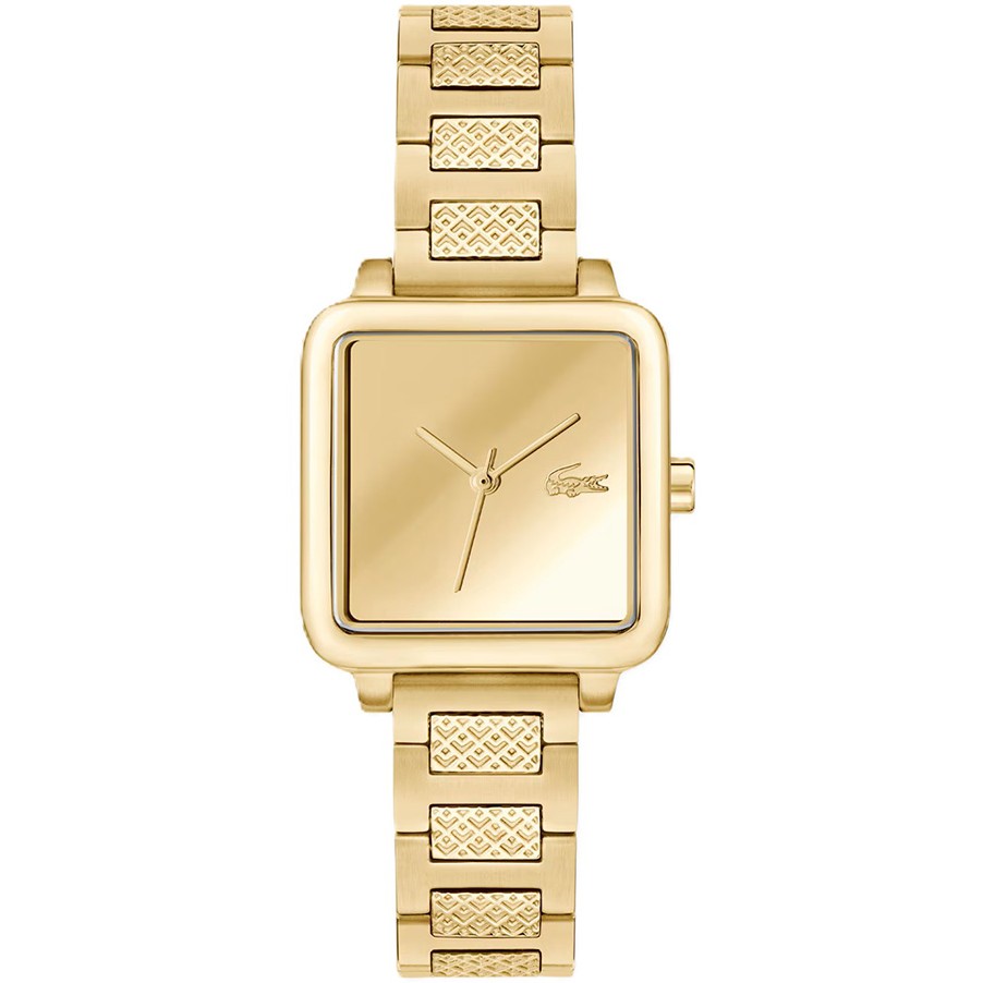LACOSTE Leap Gold Dial 26x26mm Gold Stainless Steel Bracelet 2001464 - 