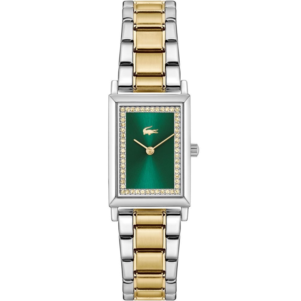 LACOSTE Catherine Green Dial 28x20mm Two-Tone Gold and Silver Stainless Steel Bracelet 2001483 - 