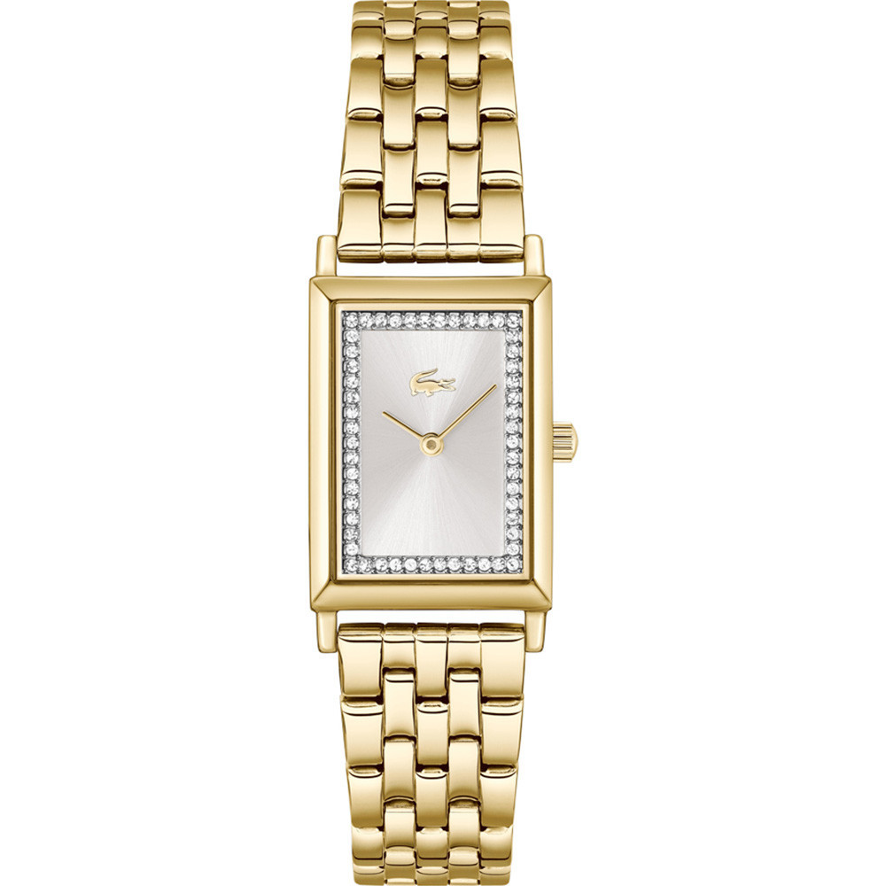 LACOSTE Catherine Silver Dial 28x20mm Gold Stainless Steel Bracelet 2001486 - 