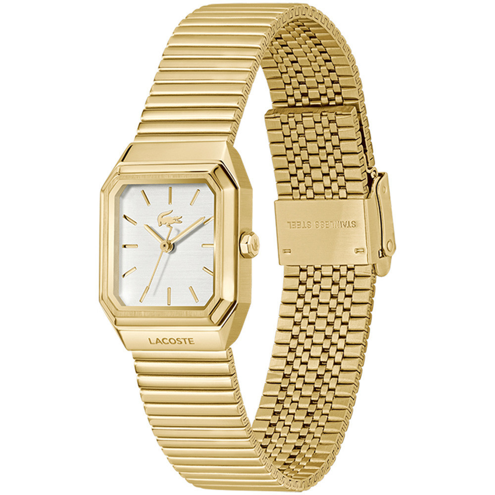 LACOSTE Rene Silver Dial 23x20mm Gold Stainless Steel Bracelet 2001505 - 3
