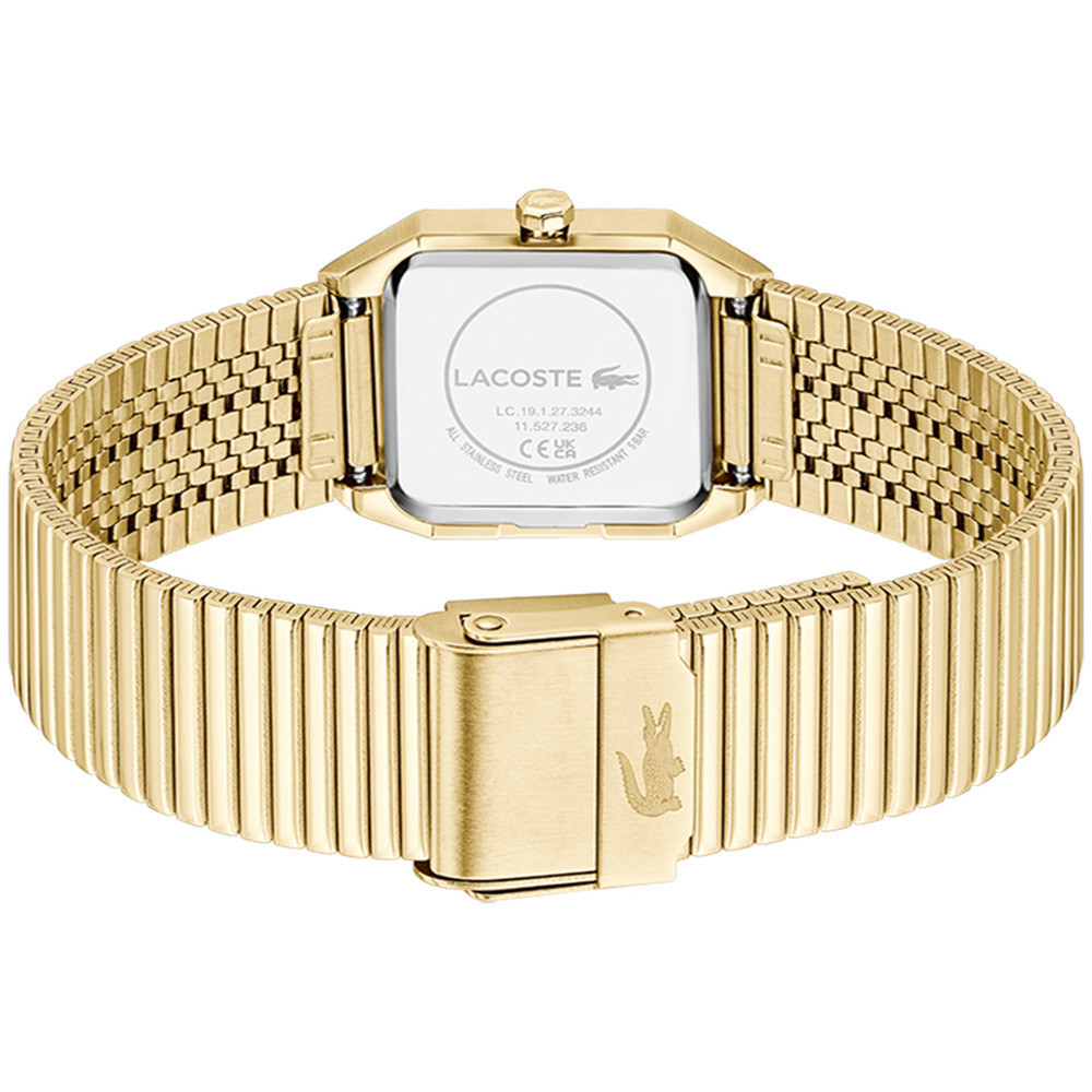 LACOSTE Rene Silver Dial 23x20mm Gold Stainless Steel Bracelet 2001505 - 4