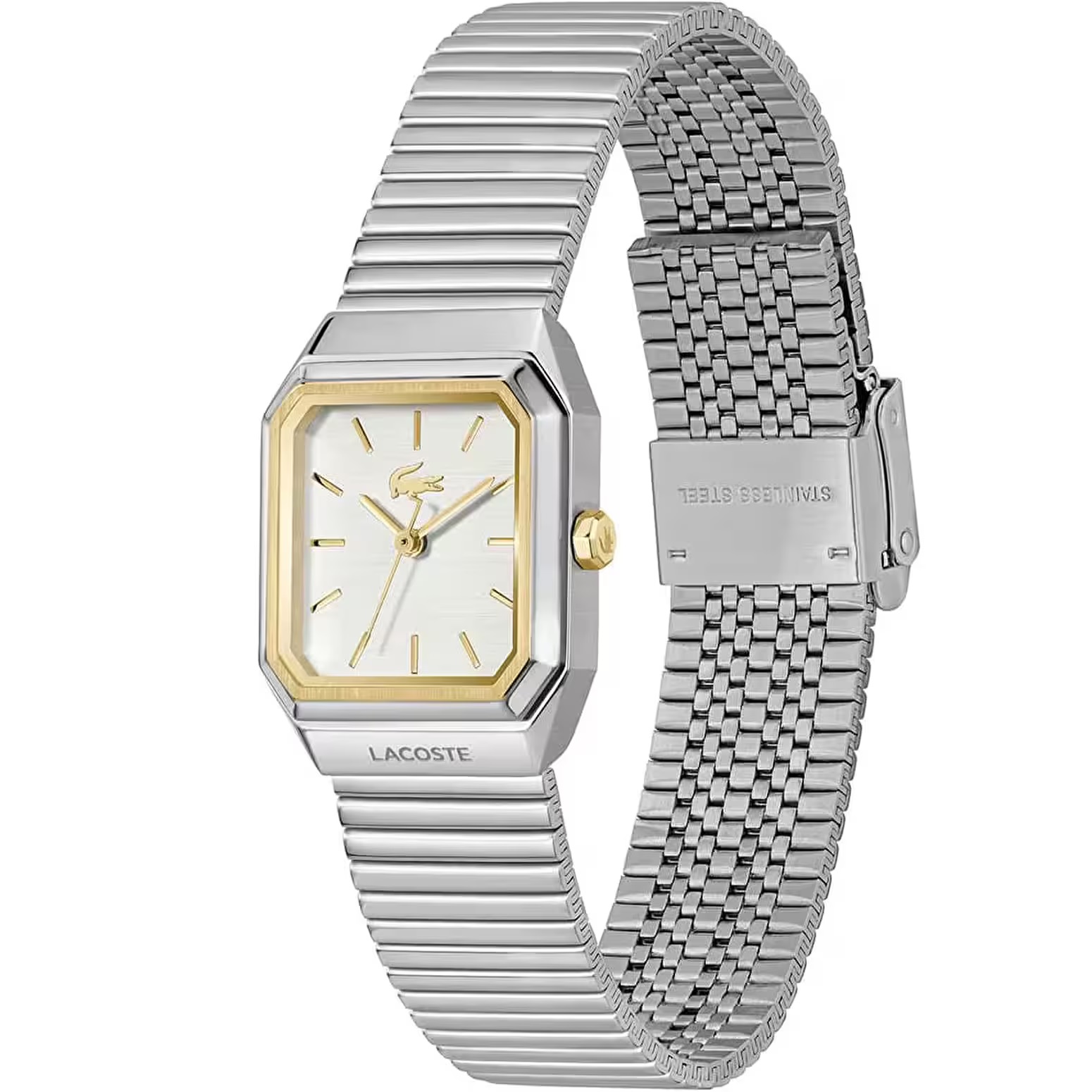 LACOSTE Rene Silver Dial 23x20mm Silver Stainless Steel Bracelet 2001506 - 3