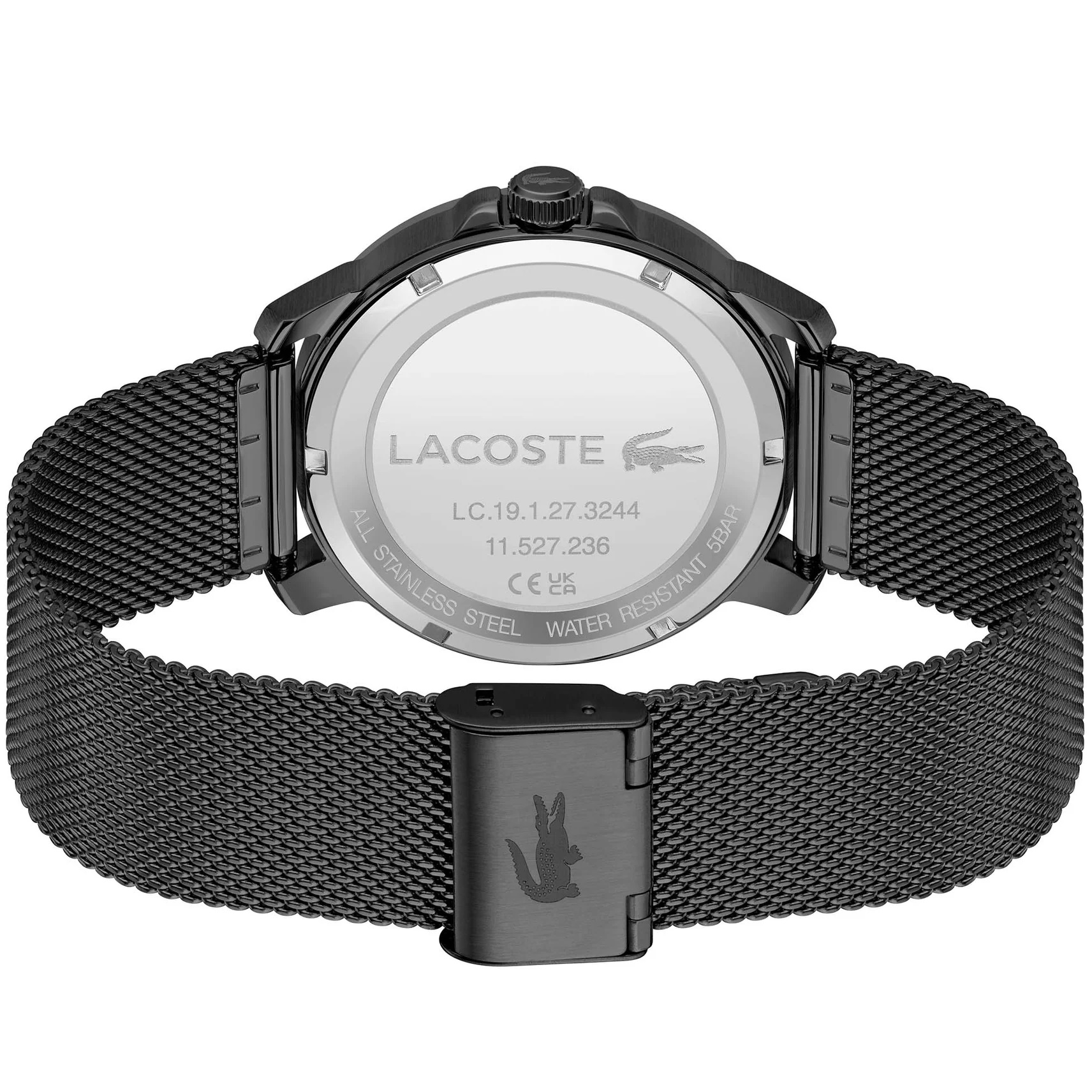 LACOSTE Ottawa Green Dial 41mm Black Stainless Steel Mesh Bracelet 2011277 - 3