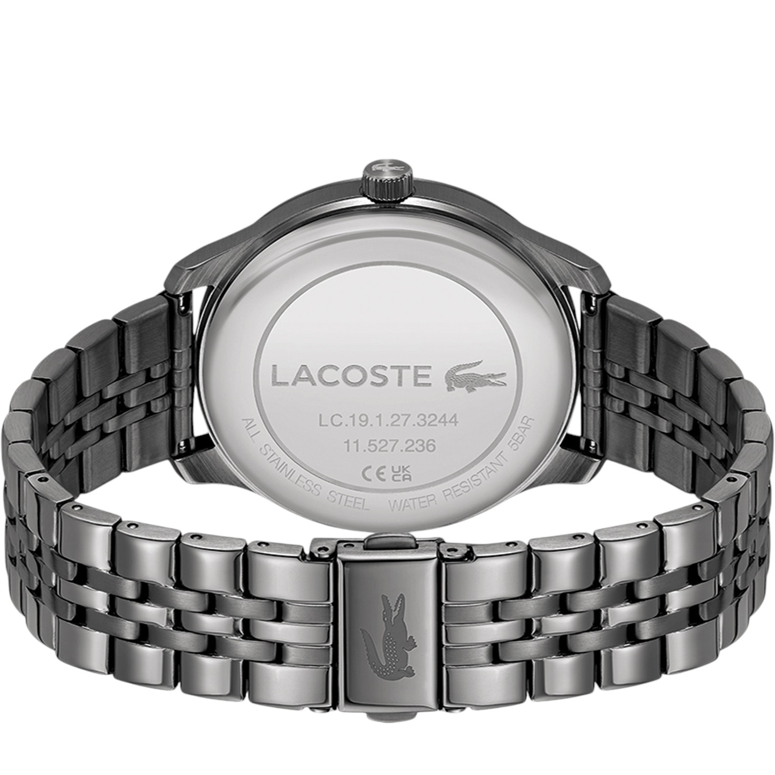 LACOSTE Lisbon Blue Dial 42mm Grey Ion-Plated Stainless Steel Bracelet 2011371 - 3