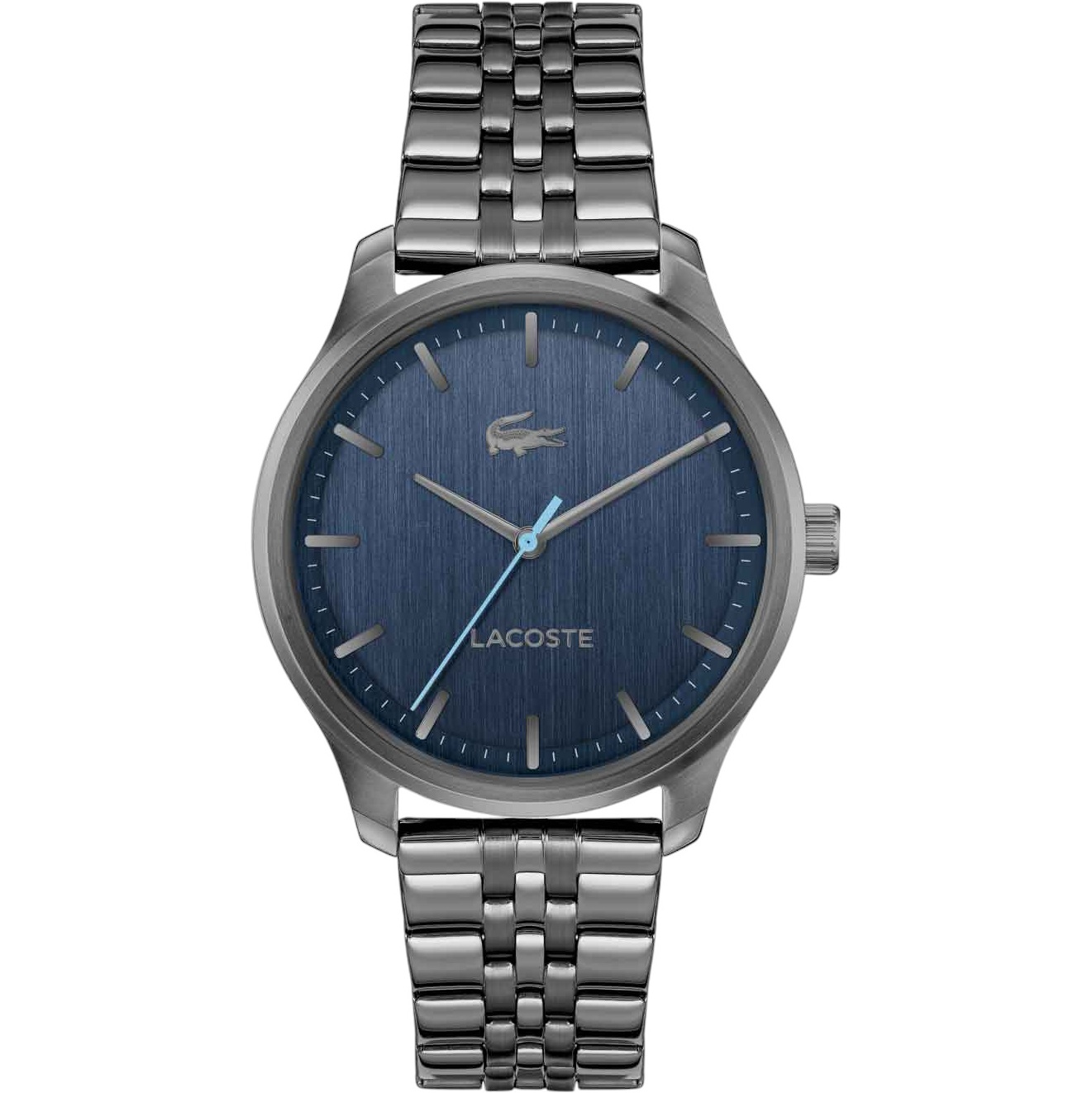 LACOSTE Lisbon Blue Dial 42mm Grey Ion-Plated Stainless Steel Bracelet 2011371 - 