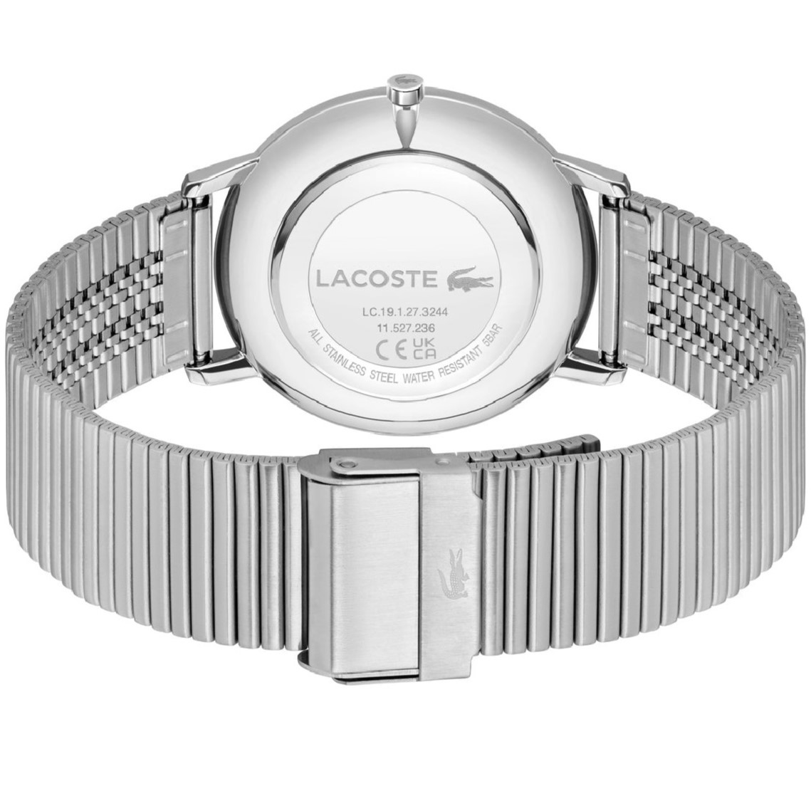 LACOSTE Crocorigin Green Dial 40mm Silver Stainless Steel Mesh Bracelet 2011474 - 3