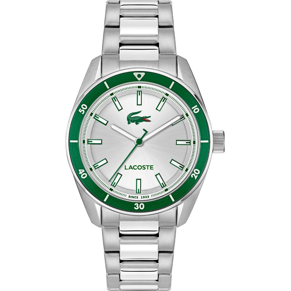 LACOSTE Boston Silver Dial 39mm Silver Stainless Steel Bracelet 2011487 - 