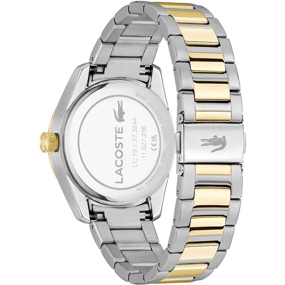 LACOSTE Boston Black Dial 39mm Gold And Silver Stainless Steel Bracelet 2011488 - 4