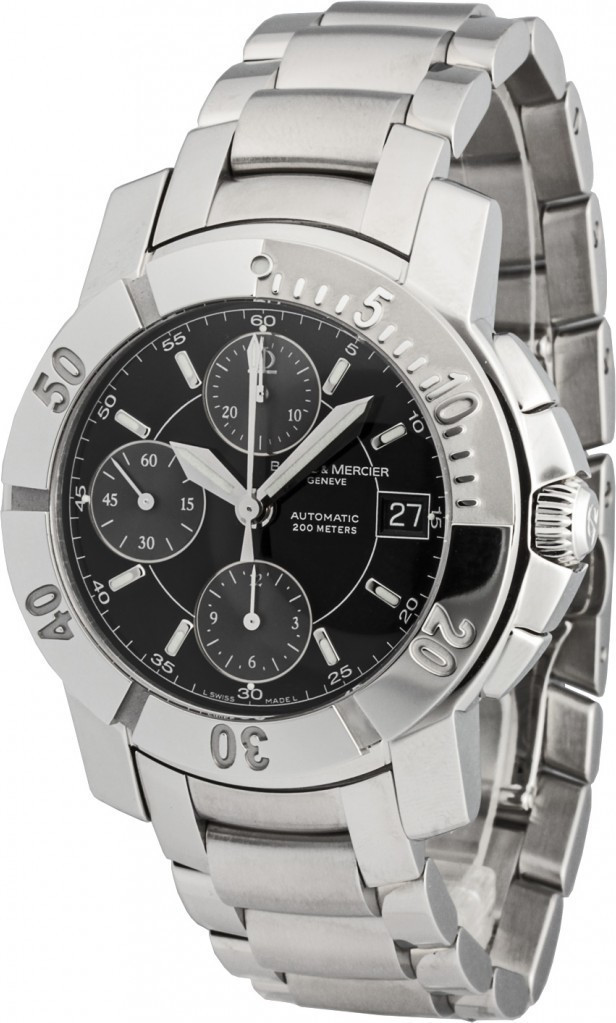 BAUME & MERCIER Capeland Chronograph 40mm Silver Stainless Steel Bracelet MOA08502 - 