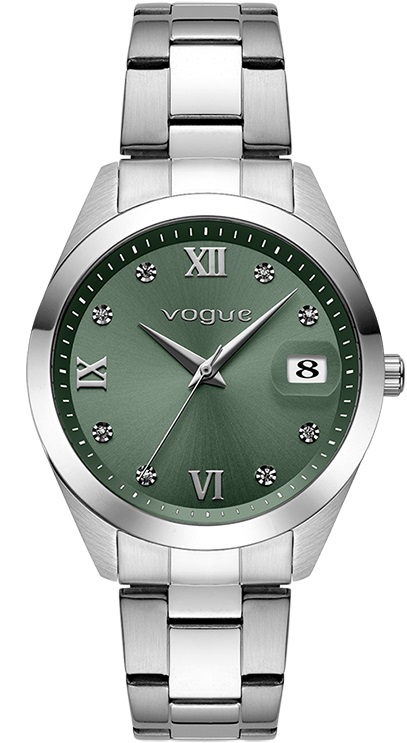 VOGUE Amelie Green 37mm Silver Stainless Steel Bracelet 2020613582 - 