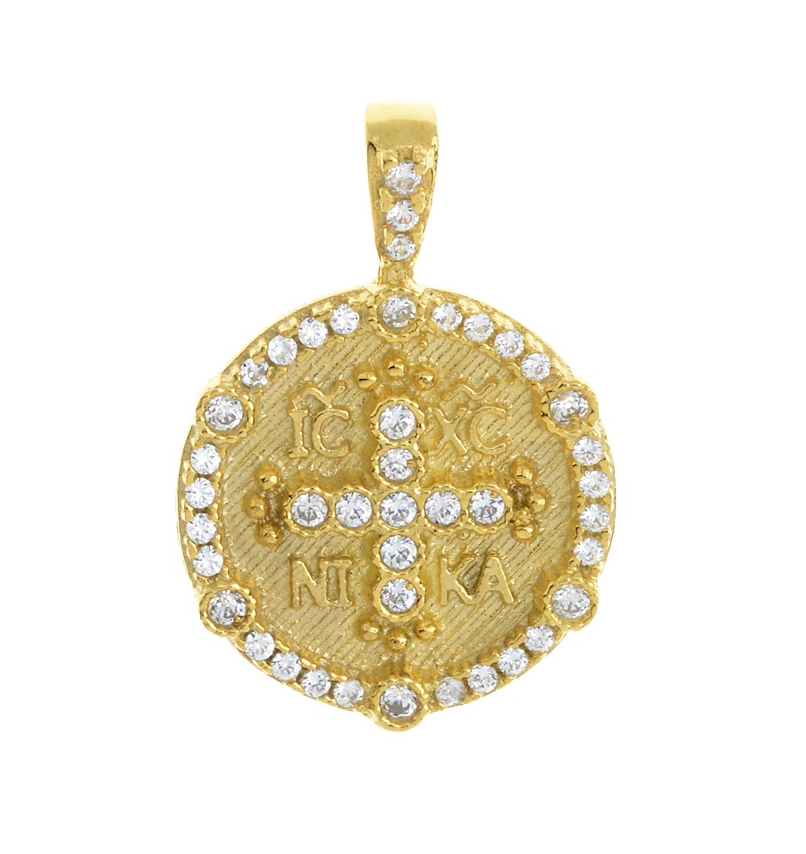 ΚΩΝΣΤΑΝΤΙΝΑΤΟ Κίτρινο Χρυσό Κ14 με Πέτρες Ζιργκόν 202142